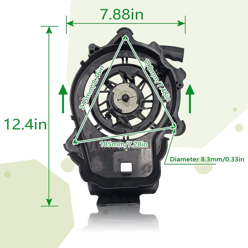 JDLLONG Rewind Starter 594062 for Recoil Starter Pull Start Fits 093J02 103M02 103M05 103M0B 104M02 Lawn Mower - Image 3